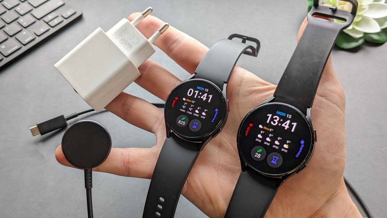 How to Charge Samsung Galaxy Watch 5 / 4 - YouTube