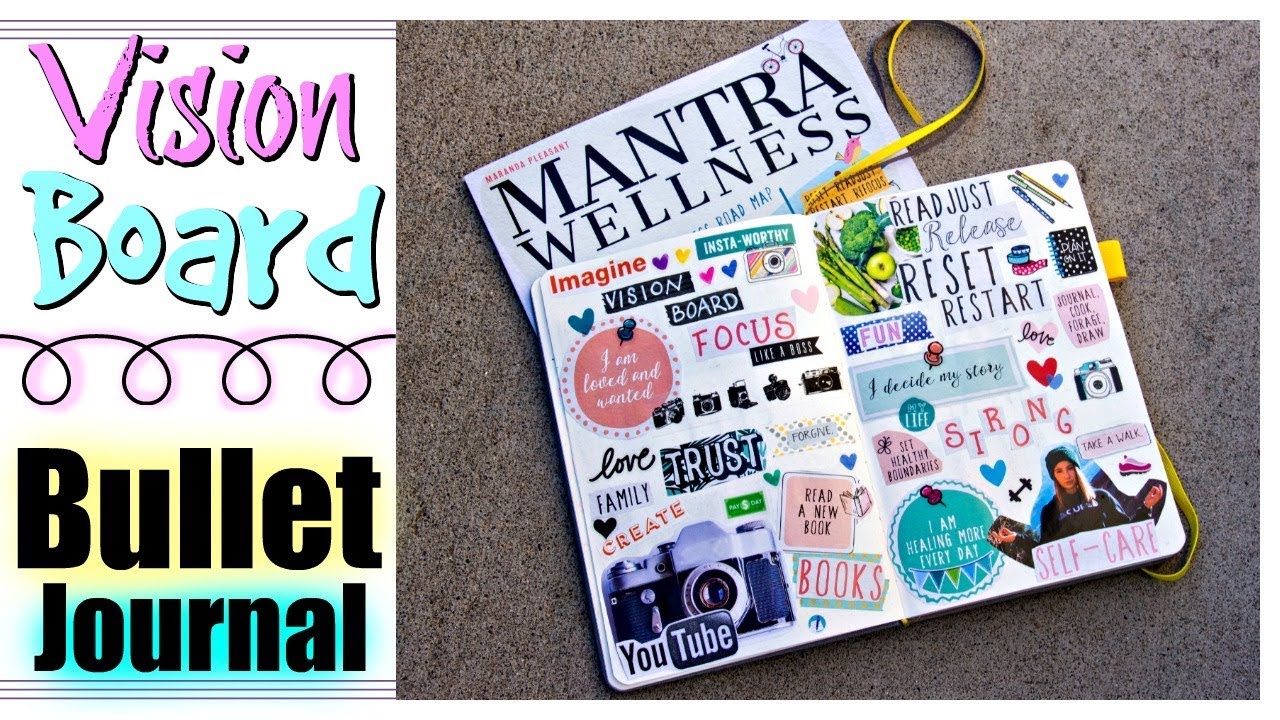 HOW TO CREATE A VISION BOARD IN YOUR BULLET JOURNAL 