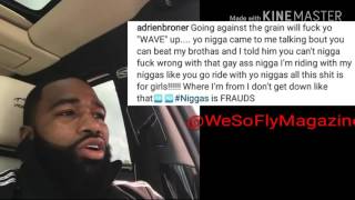 Adrien Broner vs Floyd Mayweather Beef 4/10/17. AB Calls Floyd A 