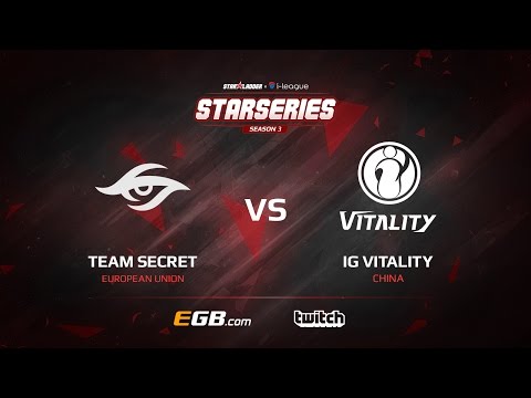 Team Secret vs IG Vitality, Game 2, SL i-League StarSeries Season 3, LAN-Final