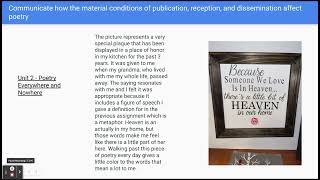 Unit 6 Midterm Reflection - Google Slides