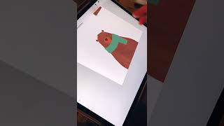Kawaii Bear Illustration in Procreate #shorts #dibujodigital