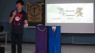 20161021 Freshmen Cup #1, Jerry Yu's C1 Speech, Who Am I