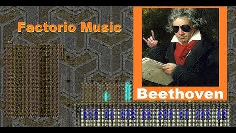 BEETHOVEN Moonlight Sonata- FACTORIO MUSIC programmable speakers.