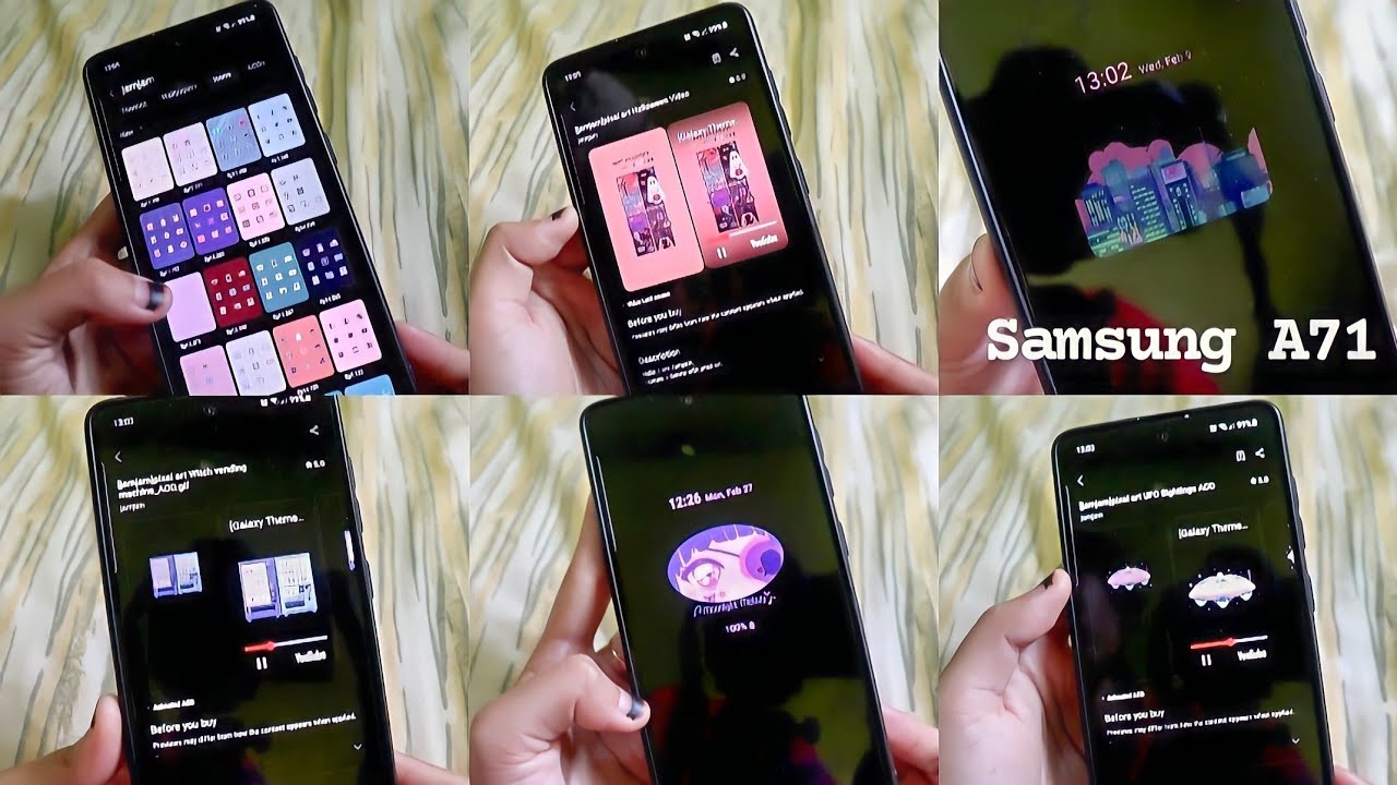 Samsung Galaxy Themes Designer 🧩 Cute and aesthetic Always On Display 🔮