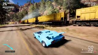 Lamborghini Countach | Chasing The Unstoppable Train | FH5