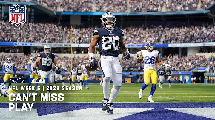 Tony Pollard Runs by the Rams Defense for 6!