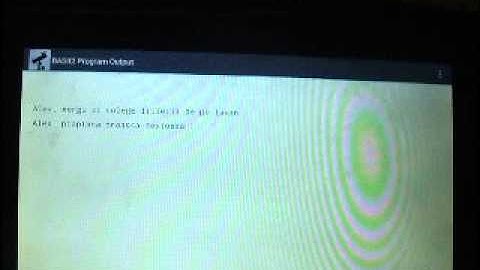 Memento programat in RFO BASIC