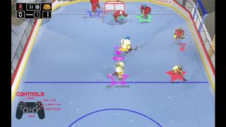 4-player arcade hockey party game testing - Alpha build screenshot 5