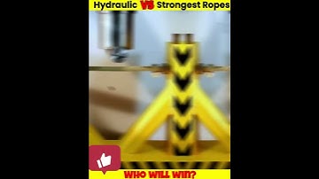 Hydraulic Press VS Strongest Ropes Of Different Country #shorts #whatif #uniqueexperiment #hydraulic