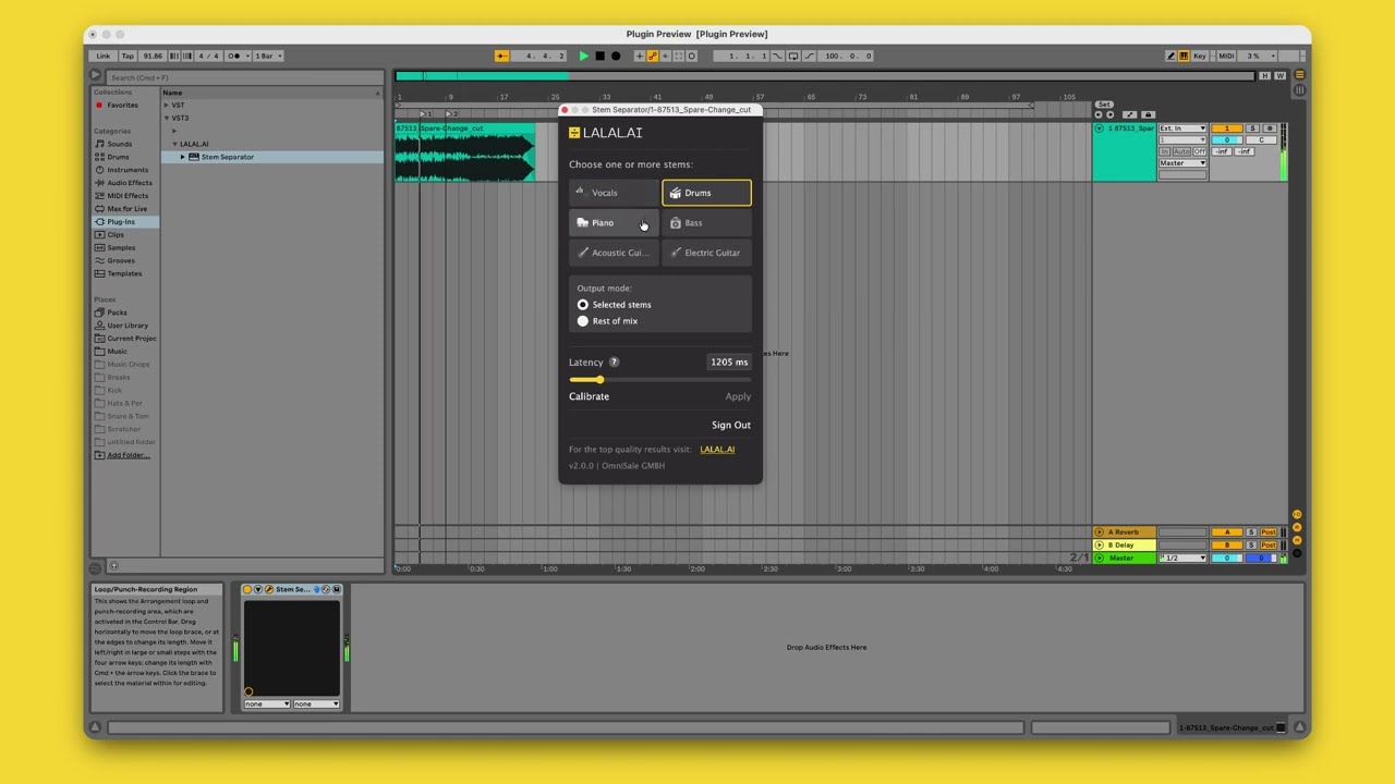 LALAL.AI PlugIn Preview