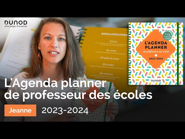 Agenda planner de professeur des écoles 2023-2024 