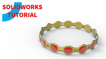「DESIGN 391」 Unique Bracelet | Solidworks tutorial