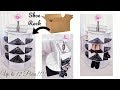 DIY 2 IN 1 SHOE RACK FOR SMALL SPACES| STORAGE AND ORGANIZATION IDEAS 2019