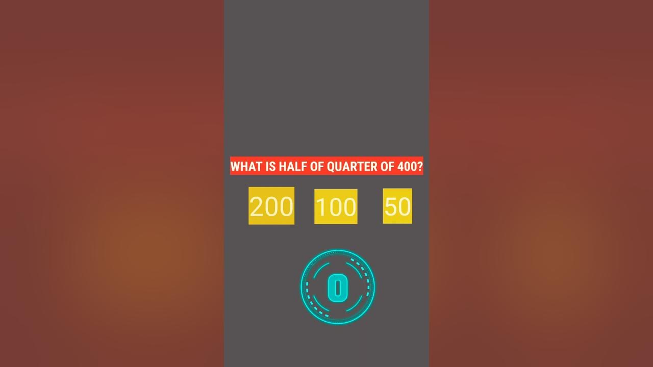 what-is-half-of-quarter-of-400-shorts-iqfacts-youtube