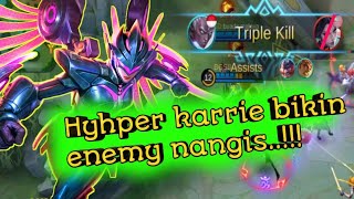 HYPER KARRIE TRIPLE KILL JADI META PRO PLAYER | NEW SEASON = NEW EMBLEM!!