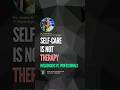 Self-Care is not Therapy | Psy. Sradha M. Ray #clinicalpsychologistsradharay #anxietyrelief