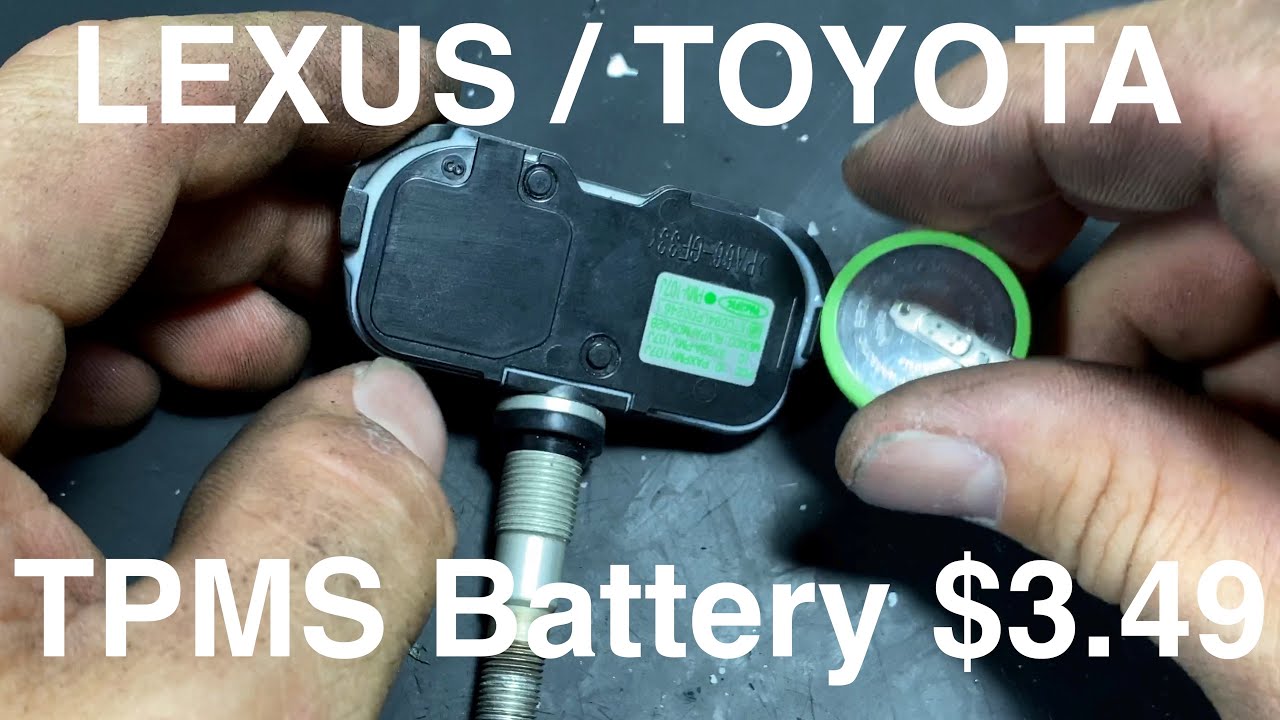 Lexus / Toyota TPMS Sensor Battery Replacement - YouTube