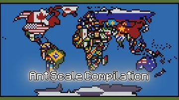 Ant Scale World Flag Map Compilation #world #flag #flags #map #maps #mapping #minecraft #pixelart