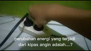 Konversi Energi (kipas angin)