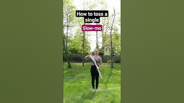 How to toss a single on rifle ⬆️ (beginner toss) | #colorguard #wgi