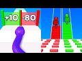 Bridge Race VS Snake Run Race Max All Levels Gameplay Android,iOS NEW UPDATE