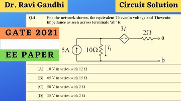 GATE 2021 EE Circuit & Network Solution | Dr. Ravi Gandhi | Control Circuits Pathshala