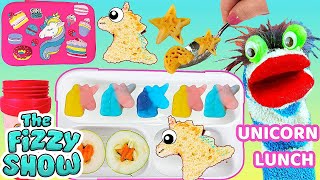 Fizzy Packs a Unicorn Themed School Lunch Box