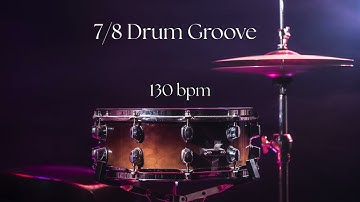 7/8 Drum Groove n°1 (130 bpm)