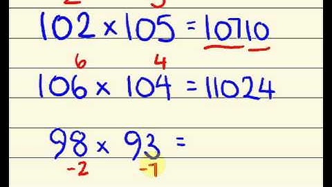 Fast maths trick - multiply two numbers near 100 faster than a calculator using vedic math