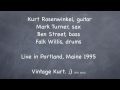 *Kurt Rosenwinkel* Quartet: B Blues LIVE Mark Turner, sax, Ben Street, bass, Falk Willis, drums