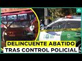 Delincuente es abatido tras evitar control policial en Viña del Mar