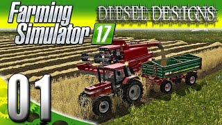 Farming Simulator 2017 Gameplay :EP1: Welcome to Diesel Farms! (PC HD Goldcrest Valley)