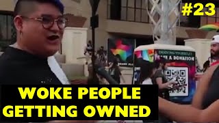 UNHINGED leftist MELTDOWNS - woke libs getting TRIGGERED and OWNED - Clown World Compilation #23