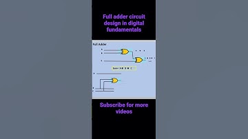 Full adder circuit in digital fundamental