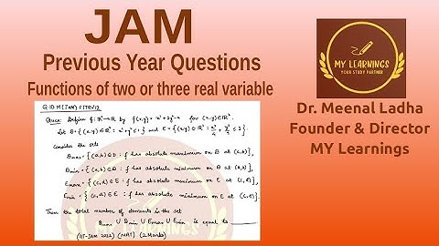 Function of two or three real variables (2022) (Q.ID.M(JAM)FTTRV12)