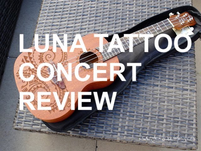 Luna Tattoo Short Scale Bass Natural | Reverb
