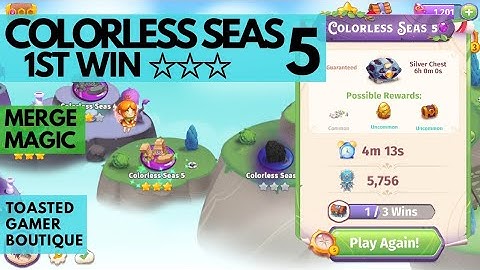 Merge Magic Colorless Seas 5 • 3 Stars On 1st Win ☆☆☆