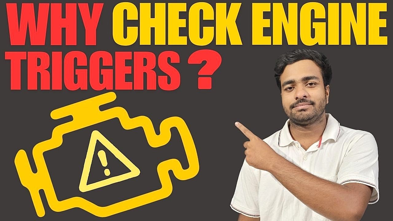 TOP 5 REASONS why CHECK ENGINE light comes on !!