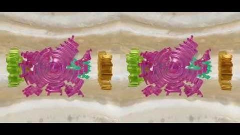 3D  Stereoscopic video OctreeSolid ray tracing: demo glass refraction