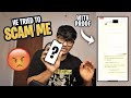 15 yr old kid tried to scam me | This is Serious Now
