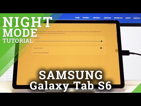 How to Enable Blue Filter in SAMSUNG Galaxy Tab S6 – Eye Protection