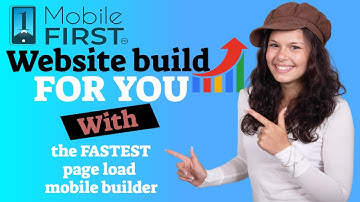 Mobile First website build for you with the fastest page load mobile website builder on the internet
