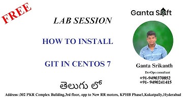 How To Install Git In Centos 7  |GantaSoft | Best Devops Training in  KPHB HYD | Ganta Srikanth
