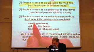 PHARMACOLOGY; NON NARCOTIC ANALGESICS & NSAIDs by Professor Fink