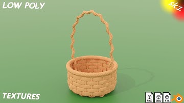 wicker basket(part 1) | CGTrader