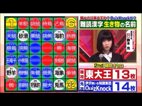才色兼備の鈴木光のちょっと意外な一面「東大王名場面」