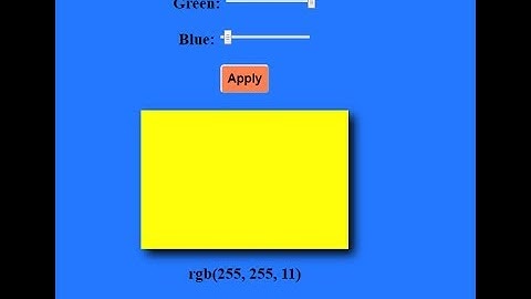 RGB color detector. Project #9