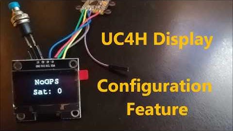 UC4H Display for ArduPilot: User Configuration Feature