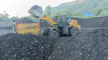 LiuGong 848H Wheel loader Machine|| Coal loading in Coal Mines||